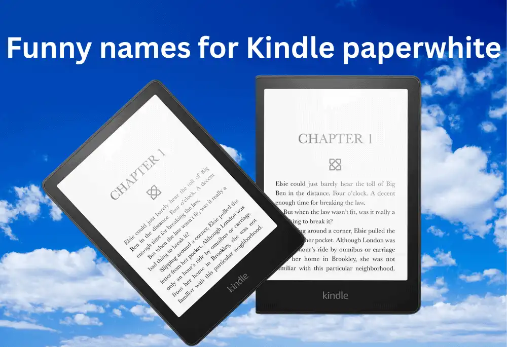 funny names for kindle paperwhite