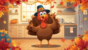 colorful and laughing turkey for funny turkey names