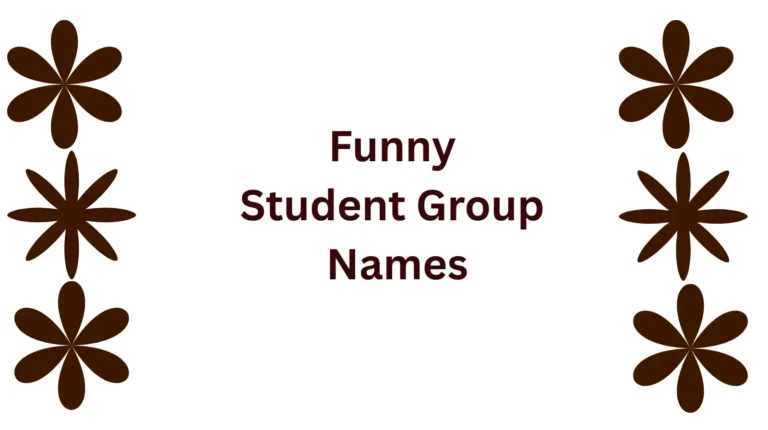 Student group names